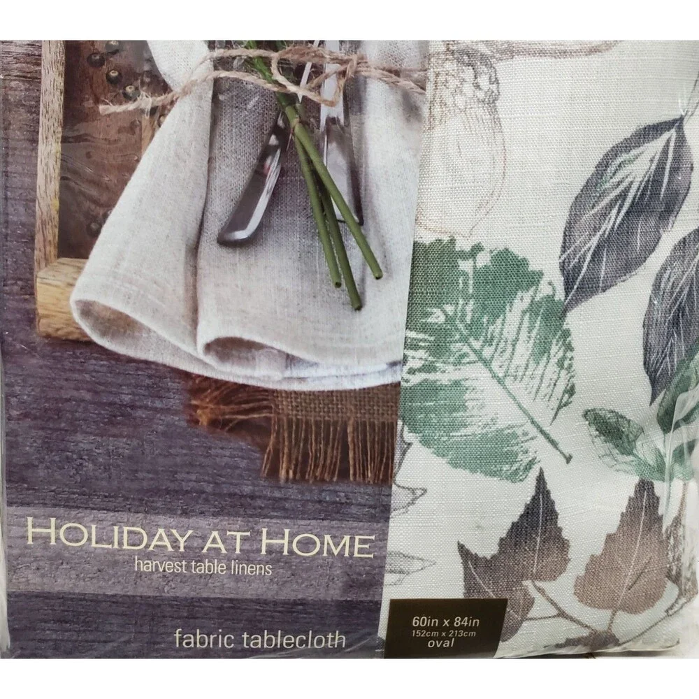 Printed Fabric Tablecloth, 60